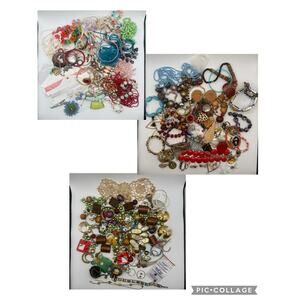4.1lb Mixed Jewelry Craft Lot Beads Repurpose Harvest Wear Repair